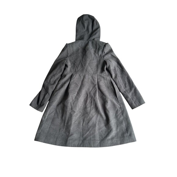 Rothschild Grey Girls 14 Jacket Rose Button Detail Hooded With pockets - Picture 5 of 7